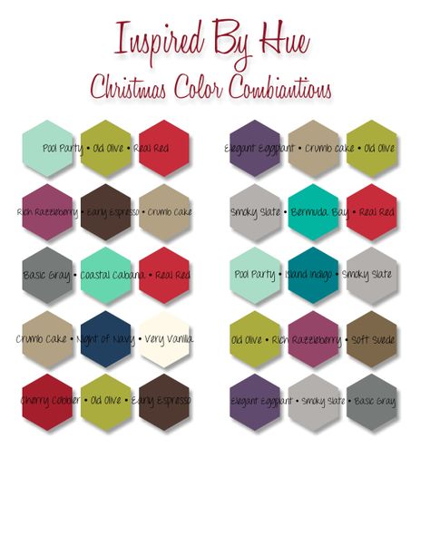 Christmas Color Combo Cheatsheet. We love these out of the box combinations. With today's shopping choices, these colors are easy to find. Pick one of the three as your dominate color and use the other two as accent colors. Santa Coloring Pages, Three Color Combinations, Colour Combos, Christmas Color, Free Christmas Printables, Stampin Up Christmas, Holiday Colors, Christmas Coloring Pages, Colour Combinations