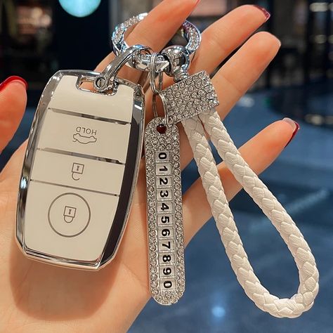 Kia Picanto Aesthetic, Kia Sportage Accessories, Aesthetic Keychain, Kia Car, Pocahontas Tattoo, Acura Cars, Makeup Bag Essentials, Car Key Cover, Car Key Holder