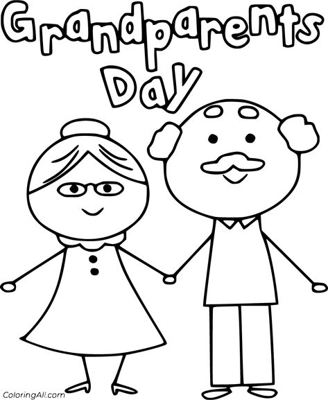 34 free printable Grandparents Day coloring pages in vector format, easy to print from any device and automatically fit any paper size. Grandparents Coloring Pages, Grandparents Day Activities, Grandparents Day Cards, Minion Coloring Pages, National Grandparents Day, I Love My Grandma, Grandparents Day Crafts, Happy Grandparents Day, Fall Coloring Pages