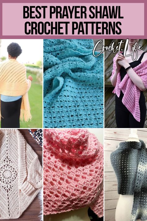 These 14 beautiful prayer shawl crochet patterns are an open invitation to make a create with peace and love in your heart. Crochet Prayer Shawl Free Pattern Amazing Grace, Crochet Bereavement Gift, Prayer Shawl Patterns Crochet, Crochet Shawls And Wraps Free Patterns Beautiful, Prayer Shawls Crochet Free Pattern, Christian Crochet Patterns Free, Prayer Shawl Poem, One Skein Shawl Crochet, Crochet Lace Shawl Pattern Free