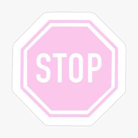 Get my art printed on awesome products. Support me at Redbubble #RBandME: https://www.redbubble.com/i/sticker/Pink-Stop-Sign-by-sophieyyun/97823974.EJUG5?asc=u Stop Sign Sticker, Stop Sign Drawing, Pink Stop Sign, Stop Sign Art, Panneau Stop, Pink Sign, Redbubble Stickers, Sign Sticker, Stop Sign