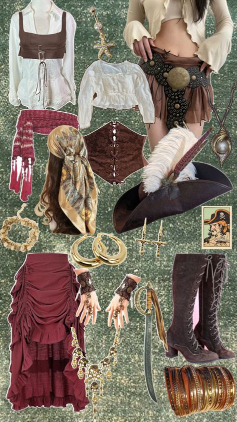 Ren Faire Outfits, Classy Halloween Costumes, Fairy Halloween Costumes, Cheap Halloween Costumes, Pirate Halloween Costumes, Pirate Outfit, Fair Outfits, Pretty Halloween Costumes, Pirate Halloween