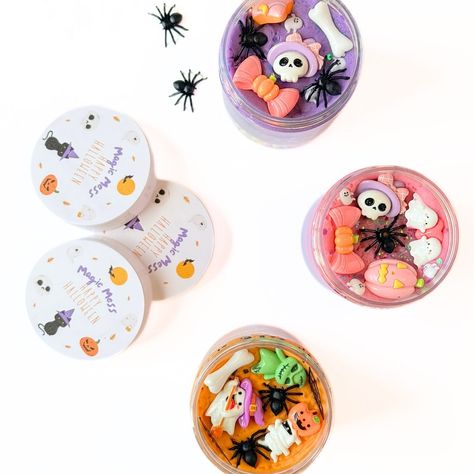 Diy Playdough Sensory Jar, Playdough Sensory, Diy Playdough, Sensory Bins, August 15, Sensory Play, Spooky Season, Halloween Themes, Link In Bio