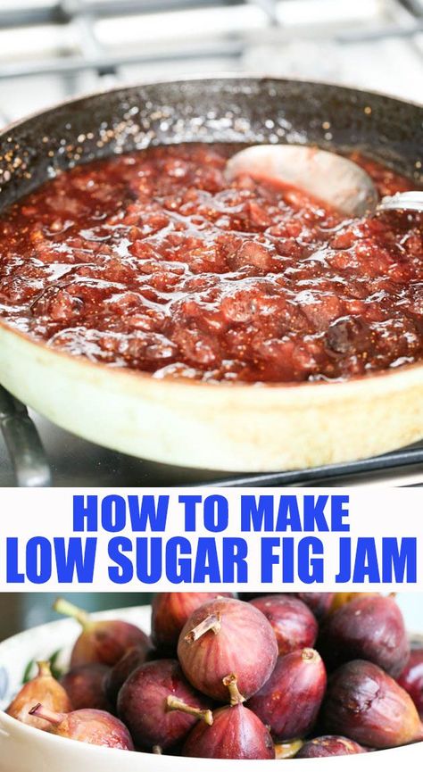 Sugar Free Fig Preserves, How To Make Fig Jam With Fresh Figs, Sugar Free Fig Preserves Recipe, How To Make Fig Jam, Fig Canning Recipes, Fresh Fig Recipes Simple, Fig Jelly, Fig Preserves Recipe, Mulberry Jam