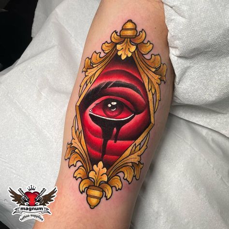 Neo Traditional Eye Tattoo, Neo Traditional Eye, Small Neotraditional Tattoo, Traditional Tattoo Banner, Satanic Tattoo, Tattoo Mujer, Tattoo Banner, Satanic Tattoos, Neo Tattoo