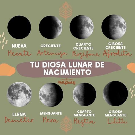 Adi Shakti on Instagram: “Consulta en un calendario lunar tu fecha de nacimiento y según la fase de ese día mira que Diosa te rige: ✨Hécate (luna nueva): Diosa de…” Bruji Tips, Adi Shakti, Sistema Solar, Ritual, Witch, Bullet Journal, Yoga, On Instagram, Instagram