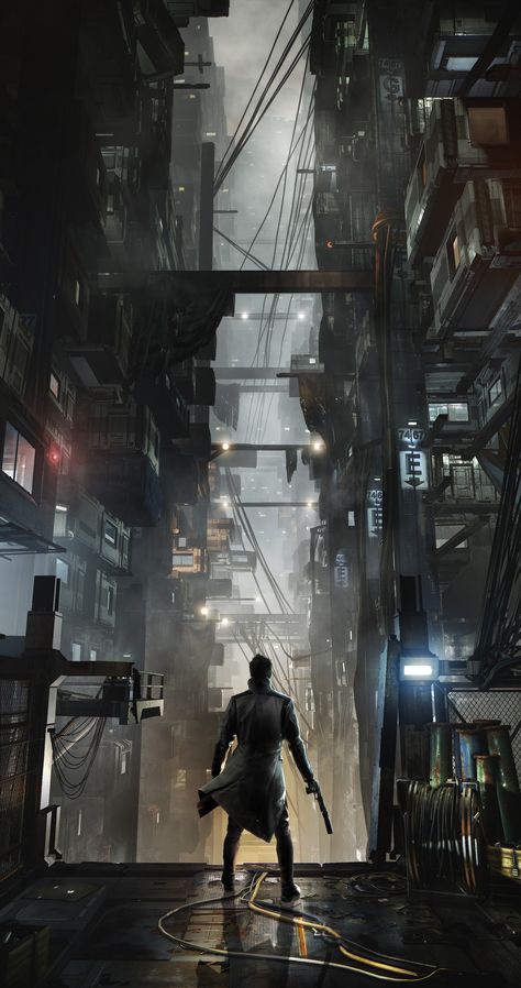 man with pistol game digital wallpaper Deus Ex: Mankind Divided Adam Jensen #cyberpunk video games #futuristic #4K #wallpaper #hdwallpaper #desktop Ex Wallpaper, Ville Cyberpunk, Deus Ex Mankind Divided, Art Cyberpunk, Sci Fi City, Sci Fi Environment, Wallpaper Retro, New Retro Wave, Cyberpunk Aesthetic