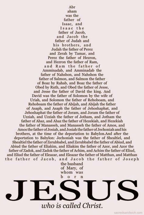 The book of the genealogy of Jesus Christ, the son of David, the son of Abraham. Matthew 1:1 ESV In the lineage of Jesus Christ, God's plan prevailed. Let His faithfulness inspire you to proclaim His faithfulness. #missionofchristmas Old Testament Prophets, Lineage Of Jesus, Jesus Family Tree, Genealogy Of Jesus, Son Of David, Gospel Of Luke, Why Jesus, Bible Crafts For Kids, Worship The Lord