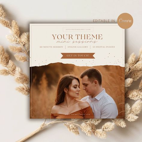 Your Theme Mini Session Canva Editable Template, Themed Photoshoot Flyer Template, Photography Marketing Design, Template for Photographers Photography Fliers, Photoshoot Flyer, Themed Photoshoot, Themed Photography, Photography Names, Photography Mini Sessions, Team Photography, Board Template, Photography Templates