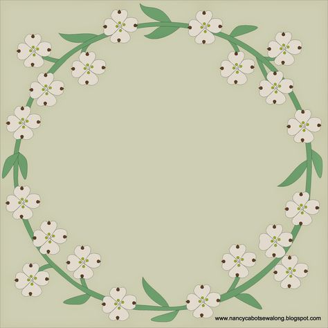 Dogwood Quilt, Dogwood Blooms, Hawaiian Quilt Patterns, Wreath Frames, Dogwood Flowers, Hawaiian Quilts, Applique Quilt Patterns, Flower Quilts, Applique Quilts