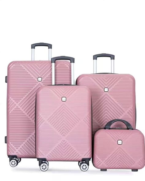 GOOO!!! So many cute colors!!! 🔥🌞I shared a four piece set the other day and it sold out at this price so snag one while you can!!!! Hurry!!! Hard shell spinner luggage set!!! Shipping is free!! 🔗L I N K I N B I O www.dealswithcat.com 🛑Prices and promo codes can change or end at any time. Links are affiliated. Which means I may receive a small commission when you shop through my links. This is at no additional cost to you. 🥰 📢📱Never miss a post!! Join my group (link in bio) 👆 🤳Follow me ... Lightweight Carry On Luggage, Luggage Pink, Hard Shell Luggage, Spinner Luggage Sets, Lightweight Suitcase, Luggage Shop, Suitcase Set, Carry On Suitcase, Makeup Box