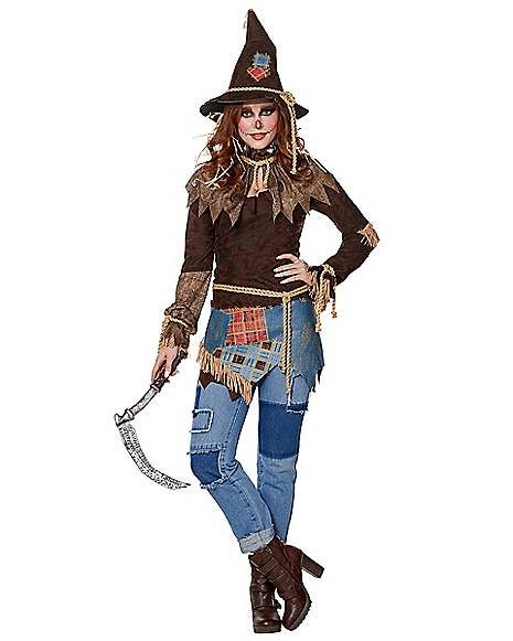 Adult Creepy Scarecrow Costume - Spirithalloween.com Adult Scarecrow Costume, Creepy Scarecrow Costume, Cute Scarecrow Costume, Scarecrow Costume Women, Creepy Scarecrow, Diy Scarecrow Costume, Halloween Costumes Scarecrow, Scarecrow Hat, Crow Costume