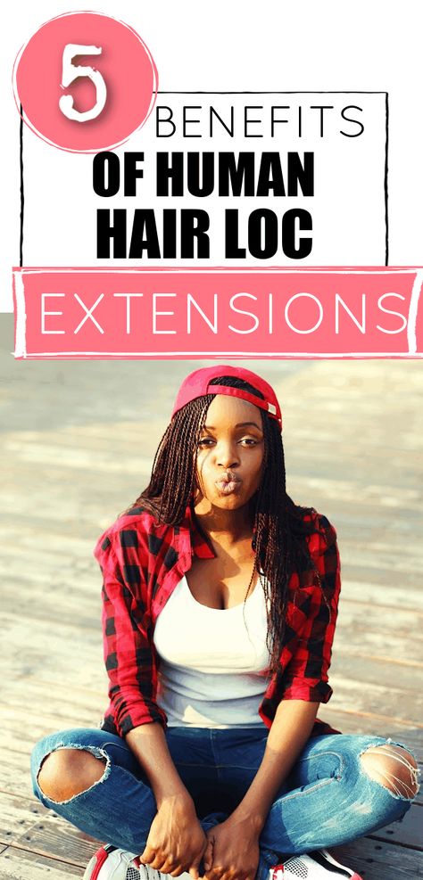 Thinking of getting human hair loc extensions? Here are the benefits of loc extensions and exactly what you need to know about them Permanent loc extensions | Temporary | Loc extensions on locs | loc journey Extensions On Locs, Locs Hair Care, Loc Extensions Permanent, Permanent Loc Extensions, Loc Extensions Human Hair, Locs Natural Hair, Dreadlocks Hair Care, Growing Long Natural Hair, Frizzy Hair Tips