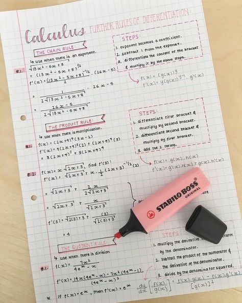 Calculus Notes, Notes Math, Le Rosey, School Study Ideas, Neat Handwriting, Study Tips For Students, College Notes, Study Flashcards, Effective Study Tips