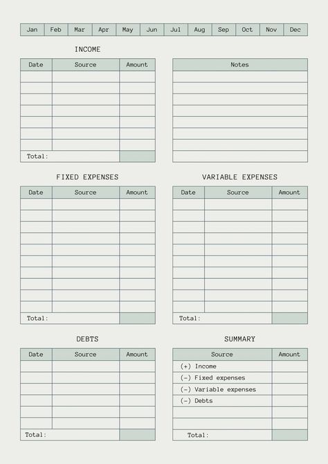 Monthly Project Planner, Good Notes Budget Template, Digital Budget Planner Goodnotes Free, Budget Sheets Templates, Monthly Budget Printable Free Templates, Budget Planner Template Free Printables, Goodnote Paper, Budget Planner Printable Free, Monthly Goals Template