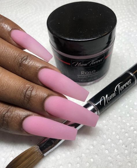 Long Cuffing Nails, Matte Square Acrylic Nails, Matte Manicure Ideas, Matte Pink Nails With Design, Matte Pink Acrylic Nails, Matt Pink Nails, Light Pink Matte Nails, Pink Nails Matte, Pink Matte Nails