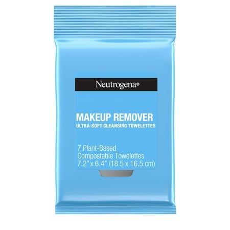 Cleanse skin and remove makeup in one easy step with Neutrogena Makeup Remover Face Wipes. These soft and gentle pre-moistened facial cleansing wipes effectively dissolve all traces of dirt, oil and makeup--even waterproof mascara-- for clean, fresh looking skin every day. Our waterproof makeup remover features an effective micellar-infused, triple emollient formula that leaves skin feeling refreshed, nourished, conditioned and refreshingly clean with no heavy residue. These cleansing facial tow Travel Makeup Remover, Fragrance Free Makeup, Facial Cleansing Wipes, Neutrogena Makeup Remover, Face Wipes, Neutrogena Makeup, Facial Wipes, Makeup Remover Wipes, Makeup Wipes