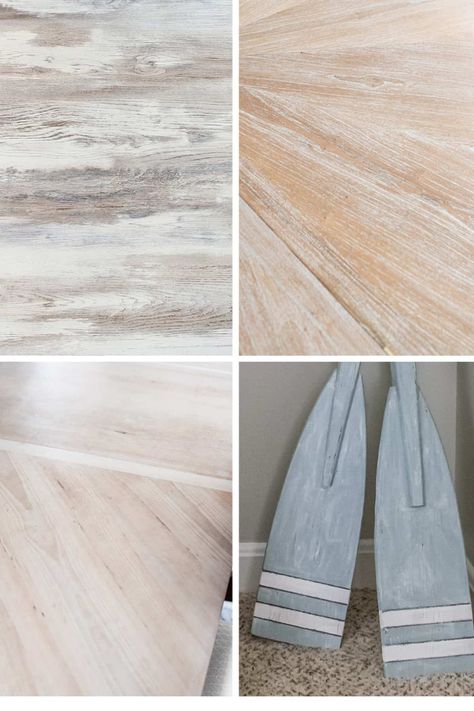 How to Whitewash Wood How To Whitewash Wood Furniture, Beachy Wood Stain, White Wash Paneling Walls, White Wash Stained Wood, Whitewashing Wood, How To Whitewash Wood, White Distressed Furniture, How To Whitewash, White Washed Pine