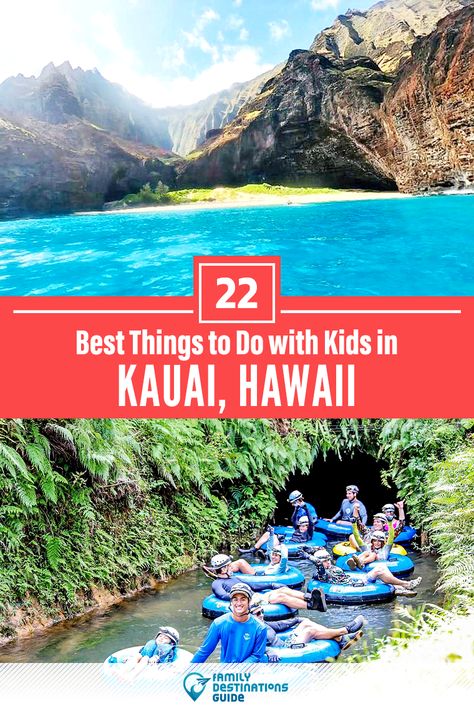 Dreaming about a family vacation to Kauai, HI and looking for things to do? We’re FamilyDestinationsGuide, and we’re here to help: Discover the most fun things to do in Kauai with kids - so you get memories that last a lifetime! #kauai #kauaithingstodo #kauaiwithkids #kauaiactivities Kauai With Kids, Kauai Things To Do, Hawaii With Kids, Usa Vacation Destinations, Kauai Activities, Hawaii Family Vacation, Things To Do In Kauai, Things To Do In Hawaii, Hawaii Kids