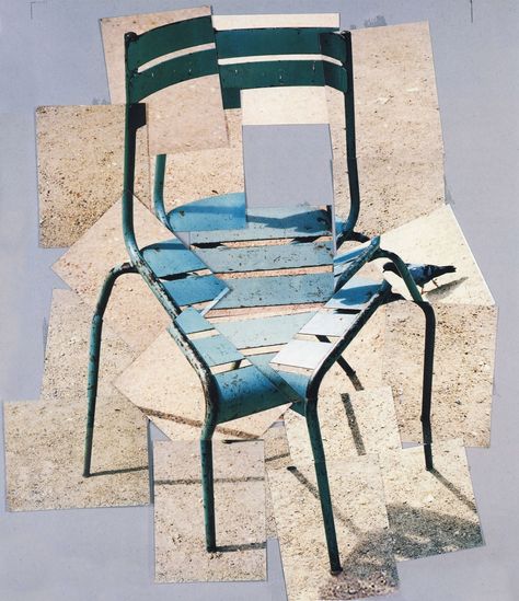 david hockney photo collage | David Hockney - "Chair" (1985) - photo collage David Hockney Collage, David Hockney Joiners, David Hockney Photography, 데이비드 호크니, James Rosenquist, A Level Photography, Photography Collage, Pop Art Movement, Robert Rauschenberg