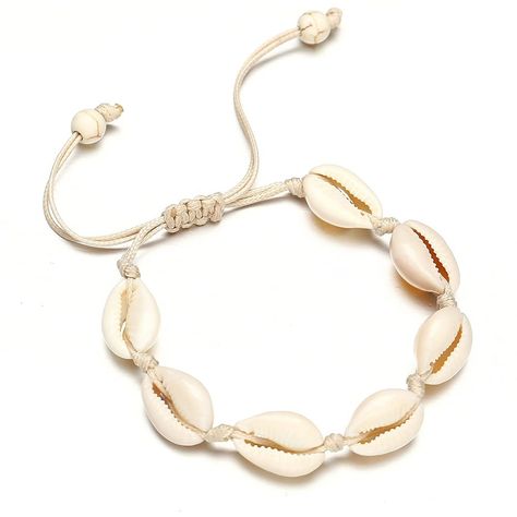 PRICES MAY VARY. fuyo Natural Shell Bracelet. Size adjustable from 7.8 inches to 13.4 inches. Suitable for everyone. Comfortable and lightweight with high quality shells and soft wax cords. fuyo Handmade Sea Shell Bracelet, Size Adjustable for Women Beach Jewelry Chains Men, Sea Shell Bracelet, Seashell Bracelet, Summer Beach Jewelry, Wrap Bangles, Preppy Jewelry, Beach Bracelets, Beach Wrap, Adjustable Jewelry