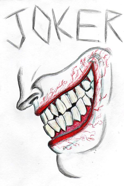 Joker Smile Drawing, Joker Face Drawing, Joker Drawing Easy, Drawing Joker, Joker Face Tattoo, Joker Art Drawing, Lips Vector, How To Draw Face, Joker Sketch