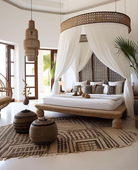 African Interior, تصميم داخلي فاخر, African Home Decor, घर की सजावट, Dream House Decor, Boho Bedroom, Luxurious Bedrooms, Diy Kitchen, Dream Home Design