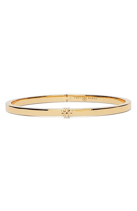 Women's Tory Burch Jewelry | Nordstrom Bracelet Stack Aesthetic, Pretty Stacks, Bracelet Stack Ideas, Expensive Bracelets, Tory Burch Bracelet, Hinge Bracelet, Wrist Stack, Earring Stack, 2024 Wishlist