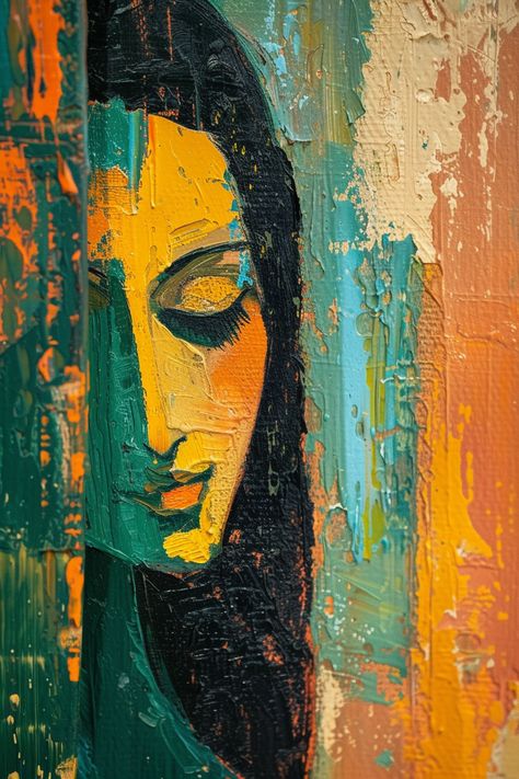 Abstract Painting Acrylic Modern, Figurative Kunst, Tableau Pop Art, Abstract Woman, Abstract Face Art, Modern Art Paintings Abstract, Illustration Art Drawing, Painting Art Lesson, Figurative Artists