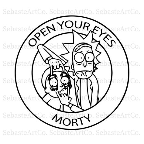 Rick And Morty Svg Free, Rick And Morty Svg, Morty Drawing, Cricut Quotes, Rick And Morty Tattoo, Rick And Morty Drawing, Perfect Quotes, Shirt Prints, Sticker Designs