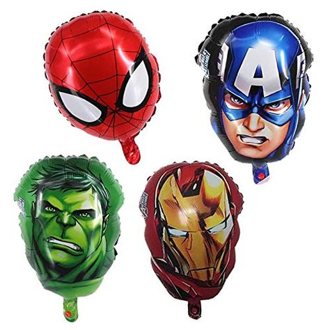 Avengers Theme Birthday, Superhero Birthday Party Decorations, Superhero Balloons, Kids Party Balloons, Boys Birthday Party Decorations, Avengers Theme, Superhero Spiderman, Superhero Theme Party, Balloon Birthday Party