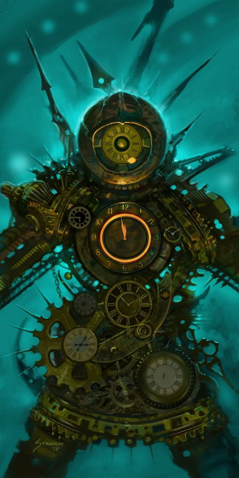 Clock Artwork, Medieval Character, Character Male, Steampunk Characters, Creaturi Mitice, Arte Steampunk, Arte Robot, 다크 판타지, Monster Concept Art