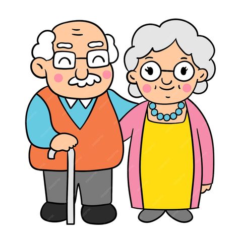 Premium Vector | Draw doodle styles of grandparents day. Drawing Of Grandparents, Grandparents Clipart, Grandparents Day Drawing, Easy Doodle Art, Vector Drawing, Outline Drawings, Grandparents Day, Graphic Editing, Simple Doodles