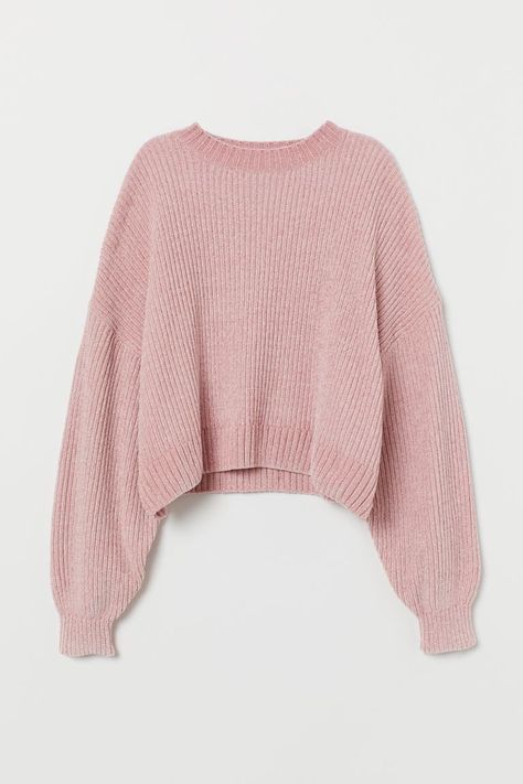 Uraraka Cosplay, Light Pink Sweater, H M Outfits, Pull Rose, Light Pink Sweaters, Pink Lady, Chenille Sweater, Chenille Fabric, Pink Outfits