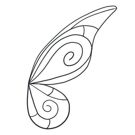 pattern for armature wire for a fairy costume Wings Fairy Drawing, How To Draw Fairy Wings, Fairy Wing Outline, Fairy Wing Template, Fairy Wing Drawing, Wire Fairy Wings, Fairy Wings Template, Fairy Wing Pattern, Fairy Wing Designs