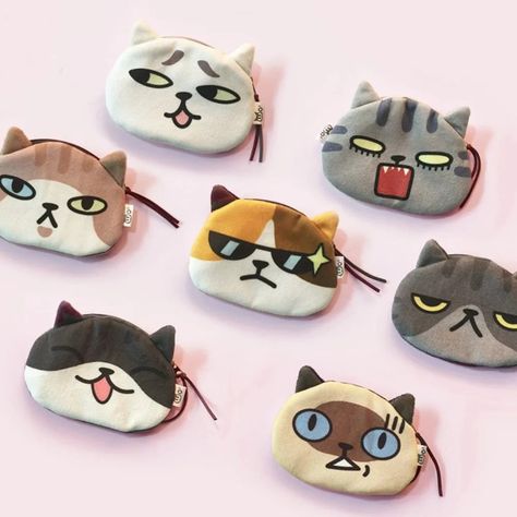 Smarter Shopping, Better Living! Aliexpress.com Cat Expressions, Funny Cat Faces, Cat Coin Purse, Cute Cat Face, Cat Purse, Cute Wallets, Cat Plush, Coin Wallet, Kawaii Cat