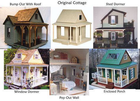 My Miniature Madness: Lisa's Country Cottage Lisa’s Country Cottage Dollhouse, Country Dollhouse, Cabin Dollhouse, Cottage Kits, Cottage Dollhouse, Beachside Bungalow, Knee Wall, Fishing Cabin, Shed Dormer