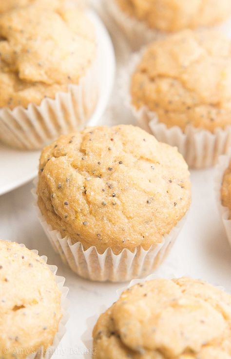 Healthy Lemon Poppy Seed Mini Muffins - SO GOOD & only 38 calories! You'll never use another recipe again! These are the BEST! ♡ healthy greek yogurt lemon poppy seed muffins. best clean eating lemon poppy seed muffins. easy lemon poppy seed muffins no sugar. Mini Muffins Healthy, Poppy Seed Muffins Healthy, Lemon Poppyseed Muffins Easy, Lemon Poppy Seed Muffins Healthy, Lemon Poppy Muffins, Lemon Chia Seed Muffins, Greek Yogurt Muffins, Lemon Poppy Seed Muffins, Muffins Easy