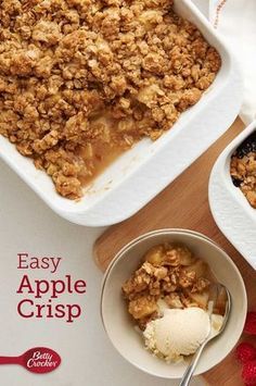 Betty Crocker Apple Crisp, Apple Crisp With Oats, Apple Crisp Recipe With Oats, Apple Crisp No Oats, Apple Crisp Without Oats, Recipe With Oats, Apple Crisp Pie, Best Apple Crisp Recipe, Crisp Recipes