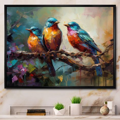 This beautiful "Feathered Elegance I" Framed Canvas Art is printed using the highest quality fade resistant ink on canvas. Every one of our Animals Wall art is printed on premium quality cotton canvas. Animal Canvas, Canvas Wall Art Set, Picture Frame Wall, Metal Artwork, Metal Wall Decor, Framed Canvas Art, Wrapped Canvas Art, Beautiful Birds, Art Sur Toile