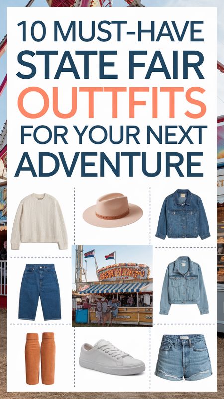 Get ready for the ultimate state fair adventure with our top 10 must-have outfits! From comfy denim to vibrant accessories, weve got the perfect looks to keep you stylish while you savor corn dogs and ride the Ferris wheel. Pin this guide for outfit inspo that shines as bright as the fair!  #Stat State Fair Outfit Ideas Black Women, What To Wear To The Fair, County Fair Outfit Ideas, State Fair Outfit Ideas, State Fair Outfits, Fair Outfit Ideas, Vibrant Accessories, Fair Outfit, Stylish Maxi Dress