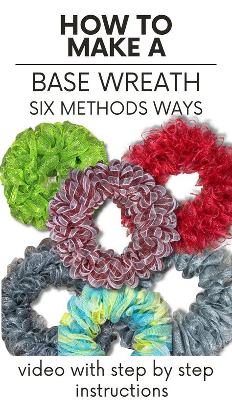 Easy Mesh Wreath, Decorative Mesh Wreaths, Ribbon Wreath Diy, Diy Deco Mesh Wreath, Making Mesh Wreaths, Deco Mesh Crafts, Burlap Wreath Tutorial, Mesh Ribbon Wreaths, Deco Mesh Wreaths Tutorials