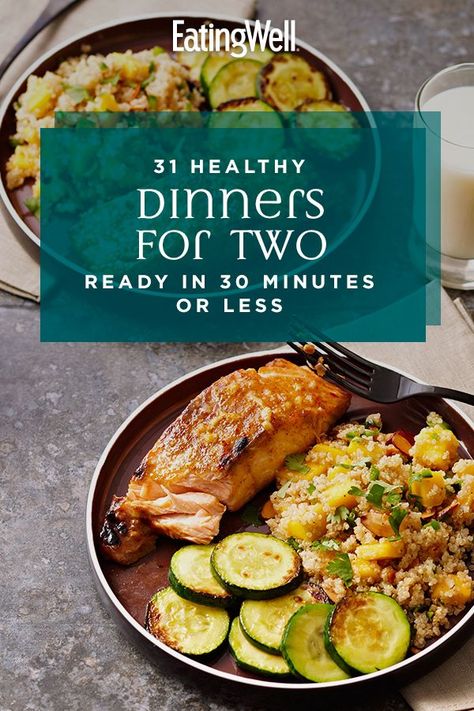 Healthy Dinner For Two, Healthy Dinner For One, Healthy Dinners For Two, Dinners For Two, Easy Dinners For Two, Light Dinner Recipes, Easy Meals For Two, Quick Healthy Dinner, Healthy Weeknight Meals