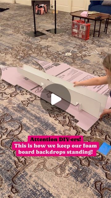 POP POP BALLOON on Instagram: "If you have ever decided to DIY your own foam board, there is a chance you forgot that you will need it to stand 🤣 . This is one of those projects where you are so focused on the actual prop or backdrop that you tend to forget the boring parts like the back . Not only have we used a variety of interesting items to prop up our boards, but we have shown up at events where clients have made their own and forgot about the “needing to to stand” part, and we’ve had to get really creative. . That’s when we decided to find a stand that anyone could use, could be stored flat and would be light weight.  . That’s where our these cardboard stands come in!  . These are a must have if you’re going to DIY your own props or backdrops.  . This is an indoor only option since How To Make Cardboard Stand Up, Foam Backdrop Stand, Stage Props Diy Cardboard Boxes, How To Make Foam Board Stand Up, Foam Board Wall Panels Diy, Diy Large Party Props, Foam Board Letters Diy, Diy Cardboard Stand, Birthday Props Diy