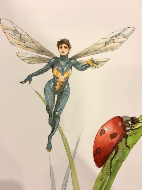 Wasp Comic Art, The Wasp Comic, Wasp Comic, Wasp Marvel, Marvel Wasp, Kenneth Rocafort, Female Avengers, Superhero Books, Marvel Young Avengers