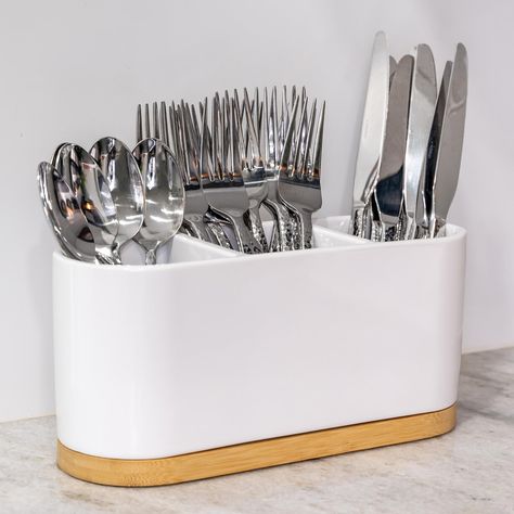 PRICES MAY VARY. ✅ HOST EFFORTLESSLY: The silverware holder caddy set is a perfect hosting essential that adds elegance to party decor, saves time and energy by effortlessly organizing utensils, and makes it easy for guests to grab them. Ideal for any occasion, formal or casual. ✅ CONVENIENT ORGANIZER: Keep your flatware, spoons, forks, and cutlery organized with this caddy set. The plastic caddy features compartments that are designed to hold each utensil, ensuring that everything s Cutlery Caddy, Silverware Caddy, Fork Spoon Knife, Utensil Organizer, Flatware Holder, Kitchen Utensil Organization, Flatware Organizer, Utensil Caddy, Pen Pencil Holder