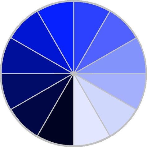 Monochromatic Color Wheel | monochromatic color wheel // color value Monochromatic Color Wheel, Blue Color Wheel, Blue Graphic Design, Bedroom Inspirations Minimalist, Color Value, Monochrome Makeup Look, Colour Wheel, Teaching Colors, Desktop Wallpaper Pattern