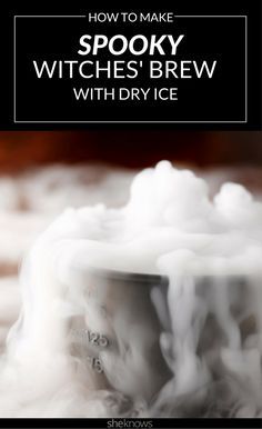 Dry Ice Is the Key to Taking Your Halloween Punch to Spooky New Heights – SheKnows Punch With Dry Ice Halloween, Halloween Dry Ice Punch, Cauldron With Dry Ice, Dry Ice Cauldron Punch, Dry Ice Drink Table, Halloween Cauldron Drinks, Witches Brew Decorations, Cauldron Punch Bowl, Cauldron Drink Halloween