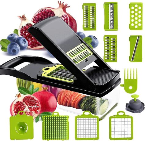 Vegetable Chopper, 11 in 1 Slicer Adjustable Vegetable Cutter, Vegetable Cutter with Julienne Grater Include Cleaning Claws and Hand Guard, Dark Grey Product dimensions 31.8L x 11.4W x 11.4H centimetres Material Stainless Steel, Rubber Special feature Adjustable Product care instructions Dishwasher Safe Blade material Stainless Steel Operation mode Manual About this item 11-in-1 multi-function vegetable and fruit chopper Salad chopper contains 7 interchangeable stainless steel blades, 1 drain basket, 1 egg separator, 1 peeler and 1 hand protector No mess and slippage our tray makes cooking more convenient, no mess, no mess! It makes cleaning easy, and our non-slip base also makes your cutting vegetables easier. In addition, the entire shredder can be cleaned in the dishwasher Ergonomic mea Whiskey Lounge, Slicer Dicer, Hot Tub Surround, Spiral Vegetable Slicer, Vintage Patio, Onion Chopper, Vegetable Chopper, Vegetable Slicer, Food Chopper