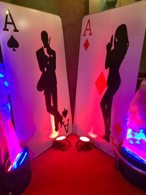 Giant Playing Card Hire, James Bond Prop Party, Event Prop Hire 007. www.eventpropshop.co.uk James Bond Theme Party, 007 Party, 007 Casino Royale, James Bond Party, Casino Royale Theme, Casino Birthday, James Bond Theme, Casino Party Decorations, Casino Decorations